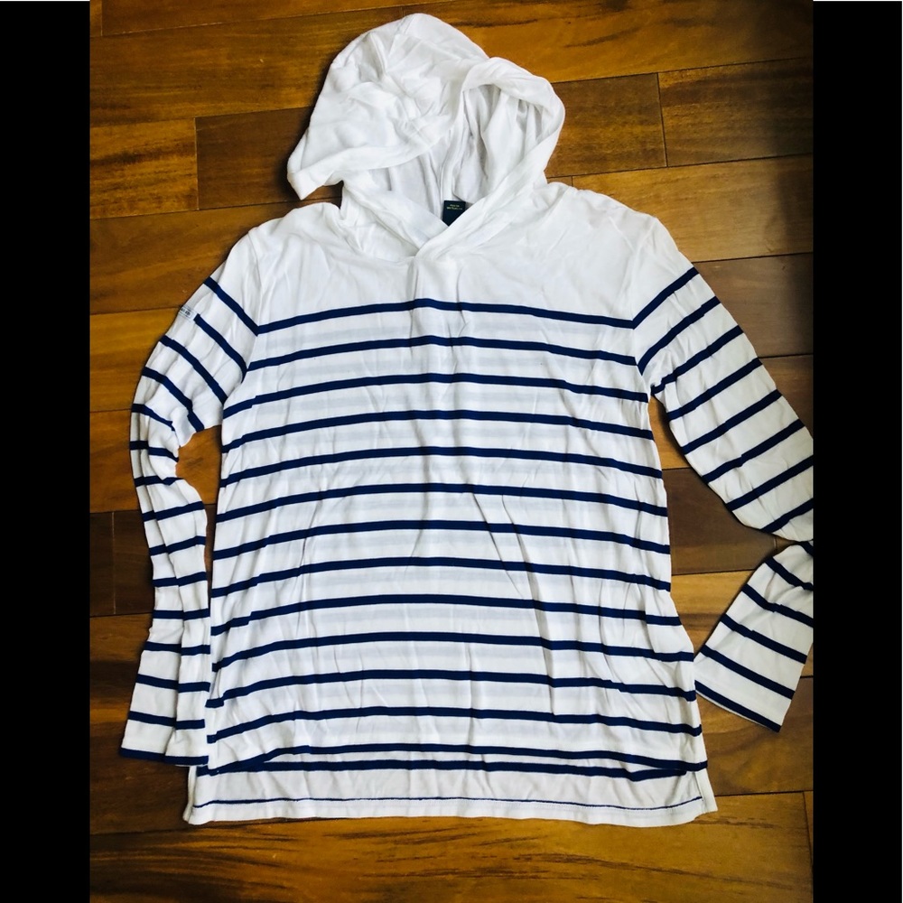 Girls Ralph Lauren long sleeve hooded top stipe